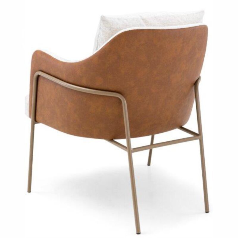 Butaca 3815 Tapizada en Tela Tostado