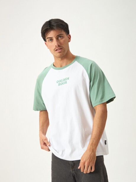 REMERA COMBINADA BLANCO