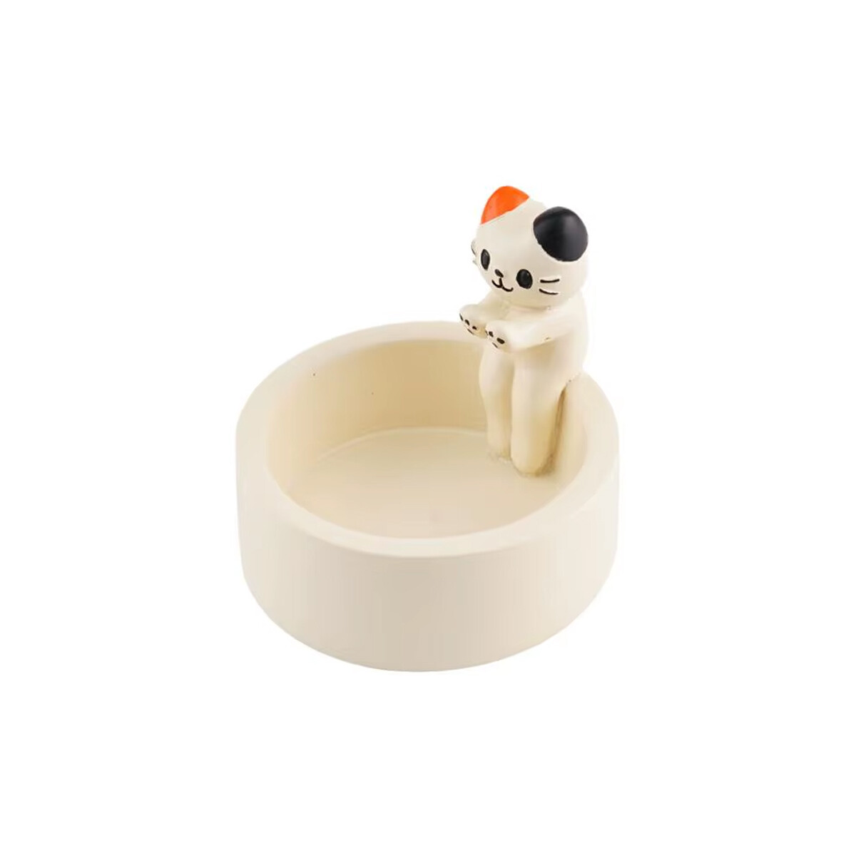 Portavelas de cerámica gatito - Naranja 