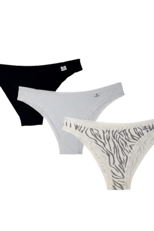 Trio Biquini Cotton TIGRE-PR-PT