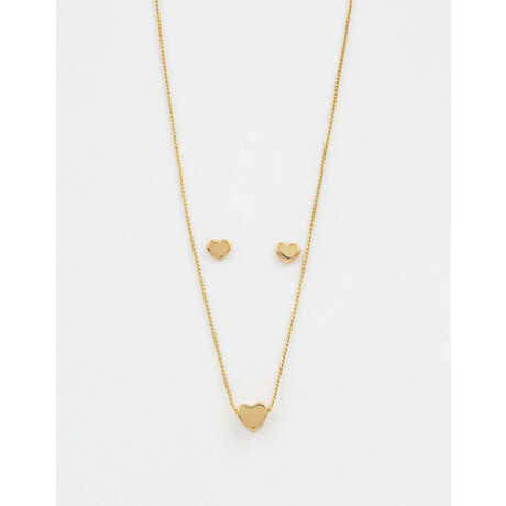 Set De Bijou Bañado En Oro Dorado