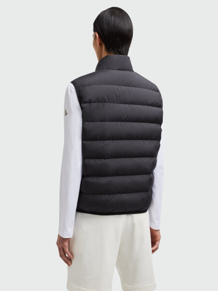 Moncler - Chaleco relleno de plumas, Contrin Negro