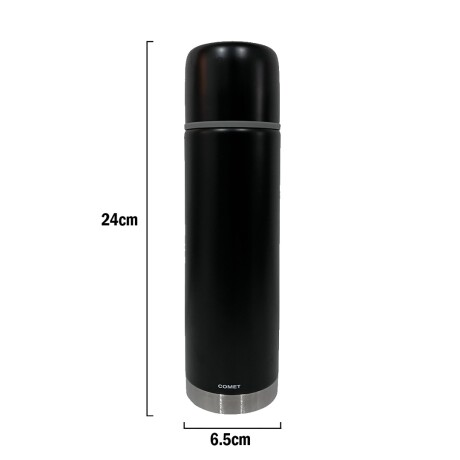 Termo Bala Comet 500ML Acero Inoxidable NEGRO