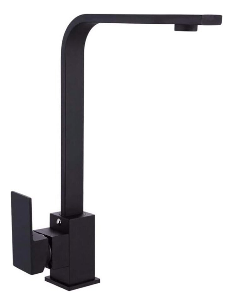 Monocomando 34cm Lavatorio Griferia Bacha Color Negro - Negro 