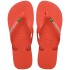 Sandalias Havaianas Brasil Logo Hombre Rojo Rojo
