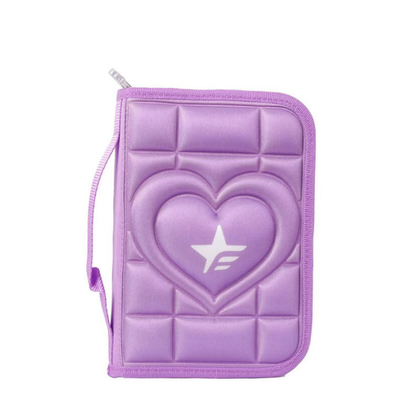 Cartuchera Footy Sobre Corazon Violeta
