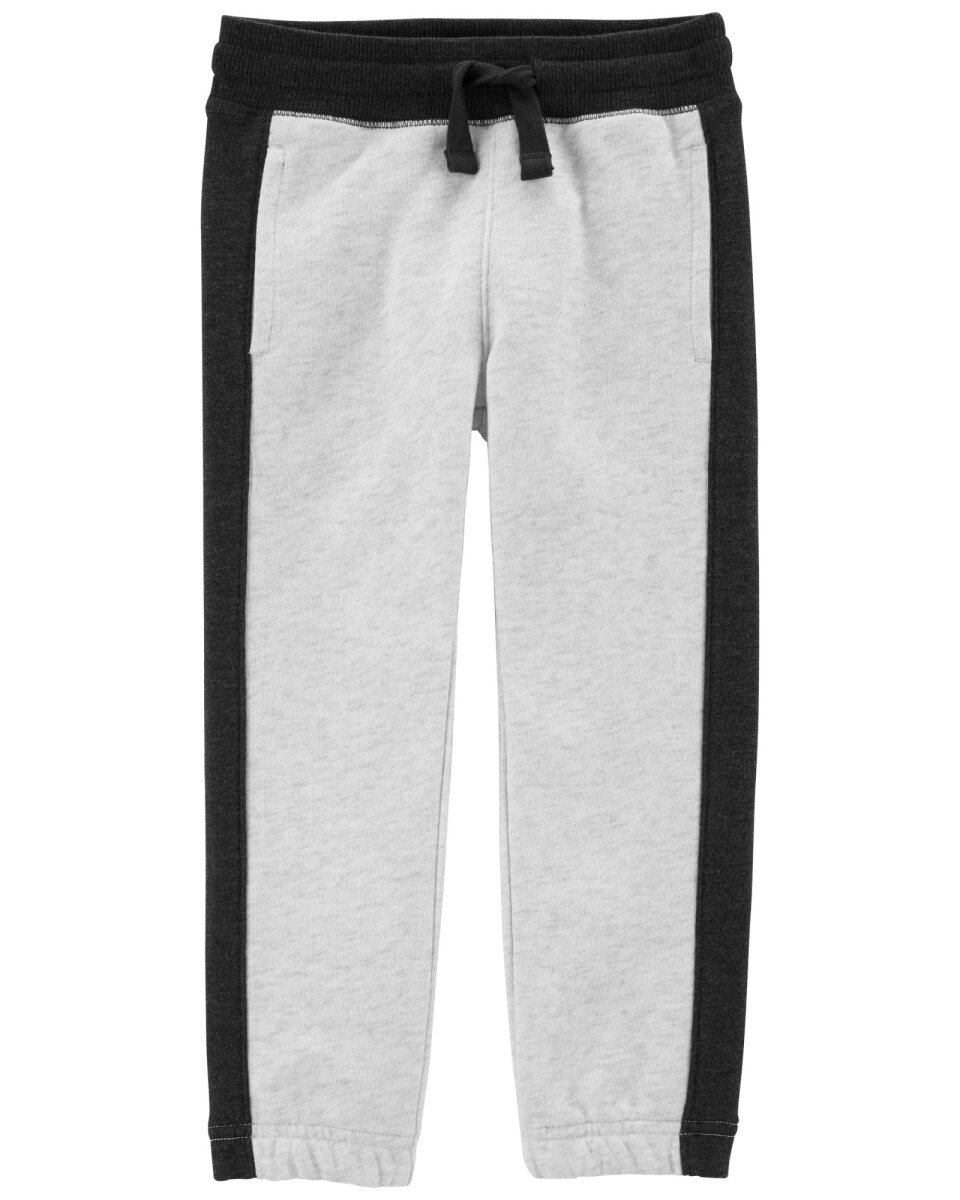 Pantalón de algodón con franja lateral 