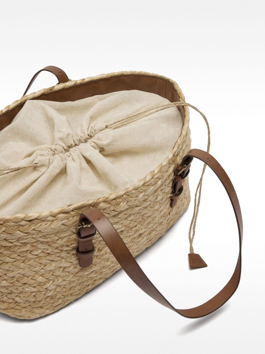 Bolso Shopper De Yute M natural