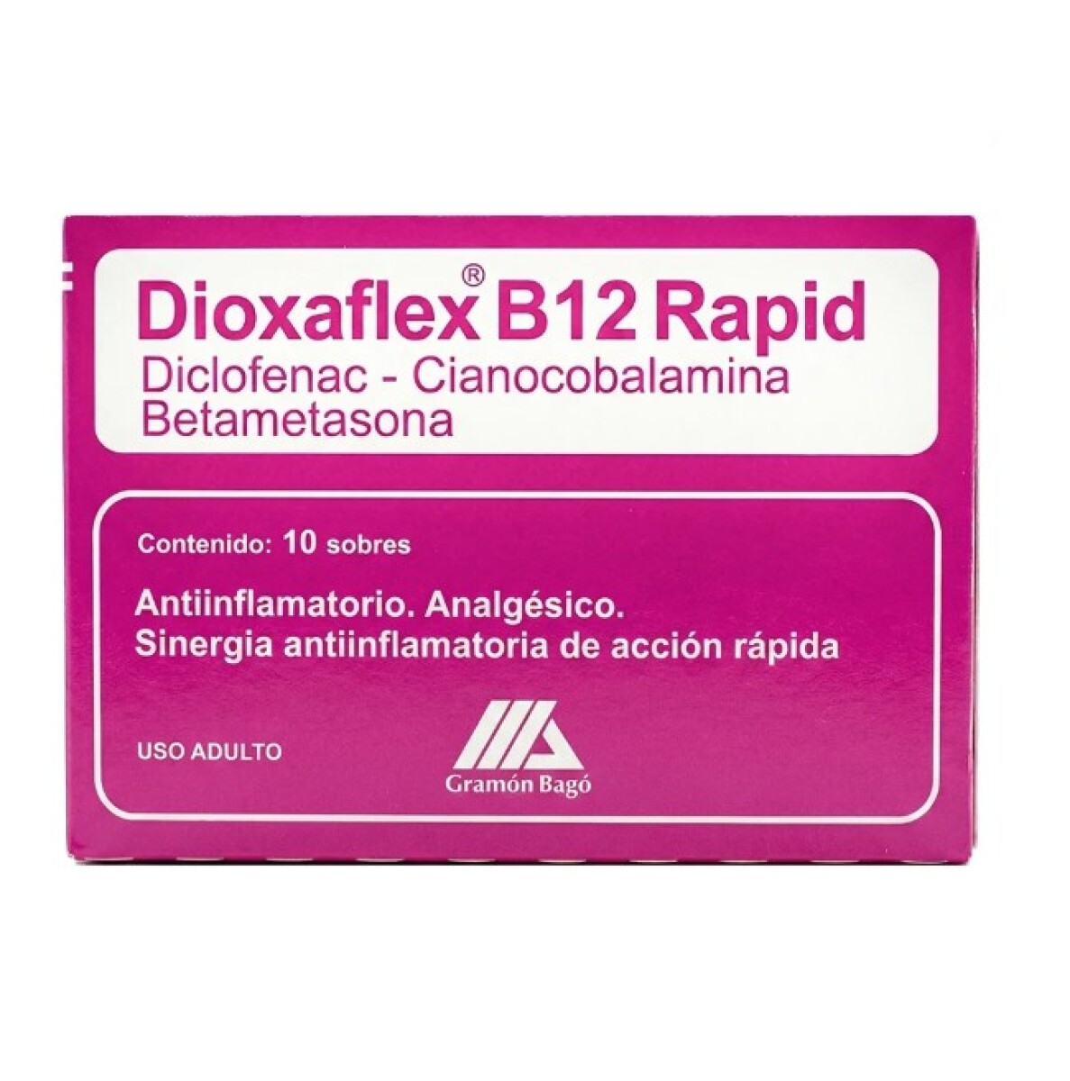 Dioxaflex - B12 Rapid x10 sobres 