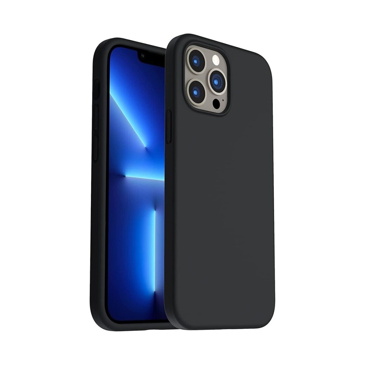 Protector case de silicona para iphone 13 pro max - Negro 