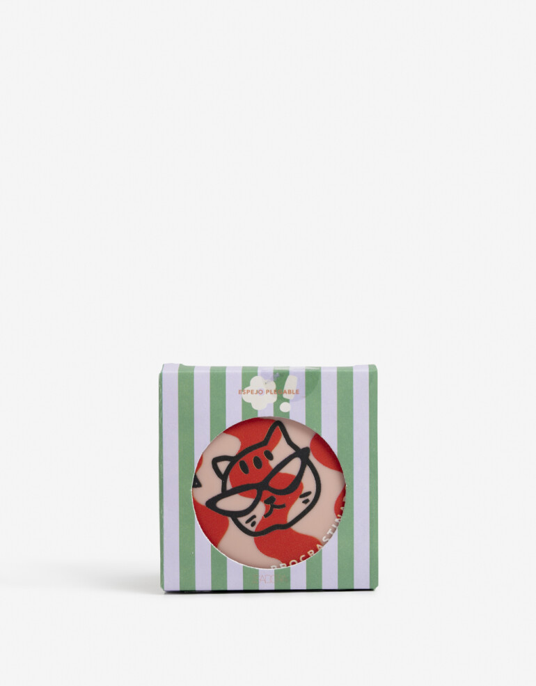 Espejos de cartera Espejo Redondo Estampado - Rosa Piel