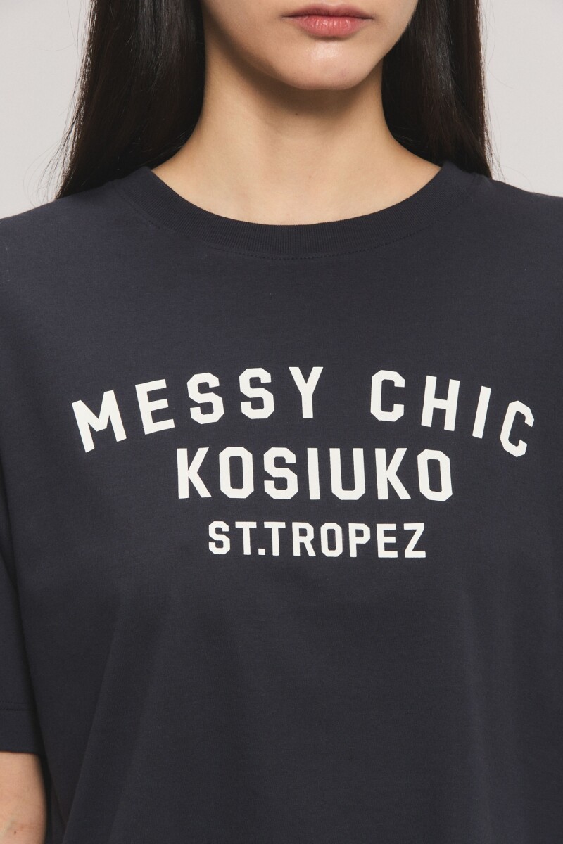 REMERA MESSY CHIC KSK Navy