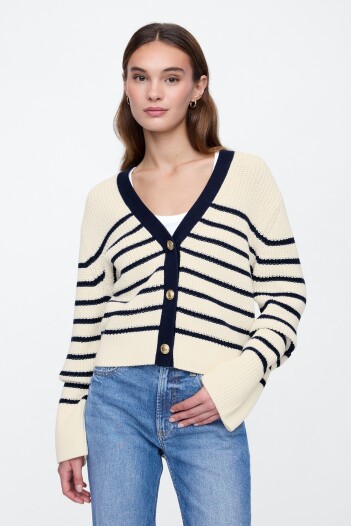Saco Relaxed Mujer Neutral Stripe 8172-4