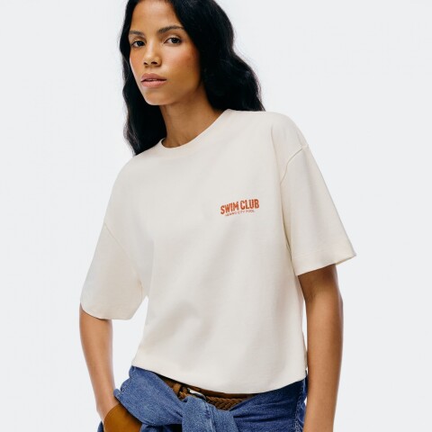 CAMISETA MM FEM OFF WHITE