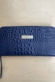 Billetera Roma Crocco Azul