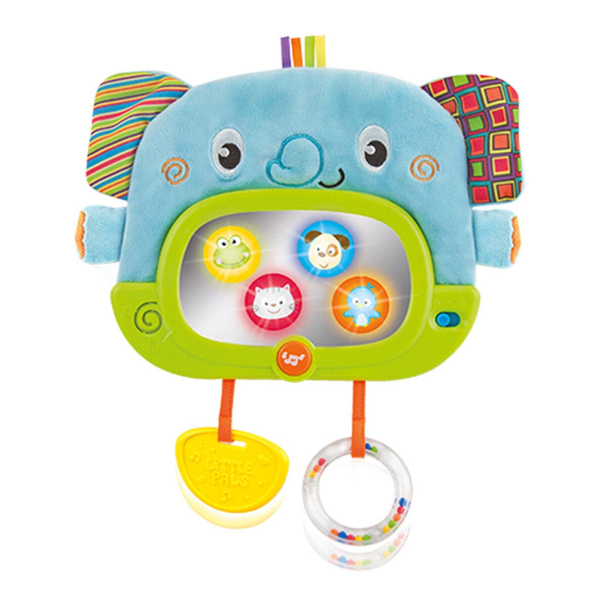 Móvil Espejo Musical Interactivo p/Cuna Coche de Bebé Winfun - Elefante 