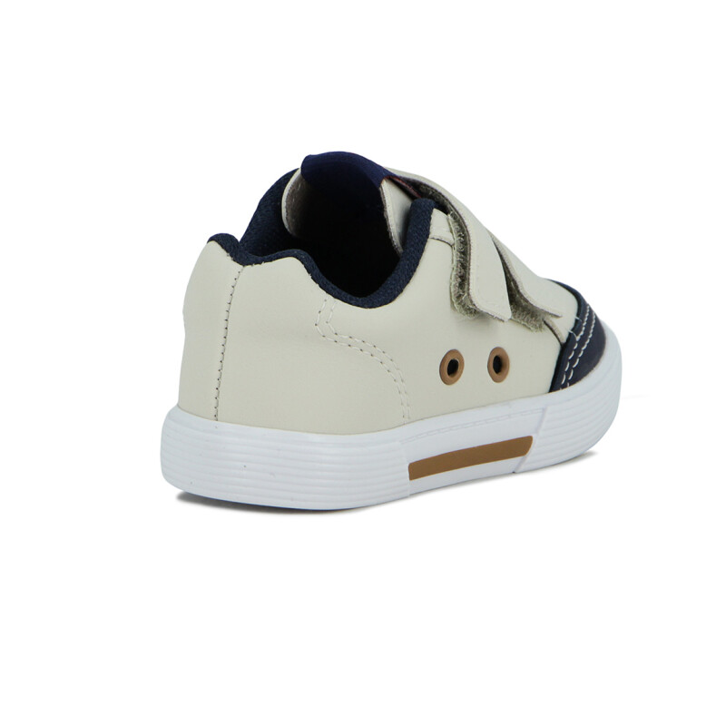 Molekinho Zapato Casual Infantil Napa Floter Rustico Neo Blanco-marino