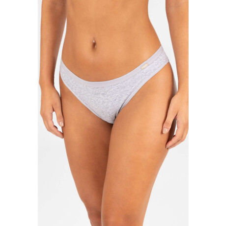 Bikini alta cotton Gris melange