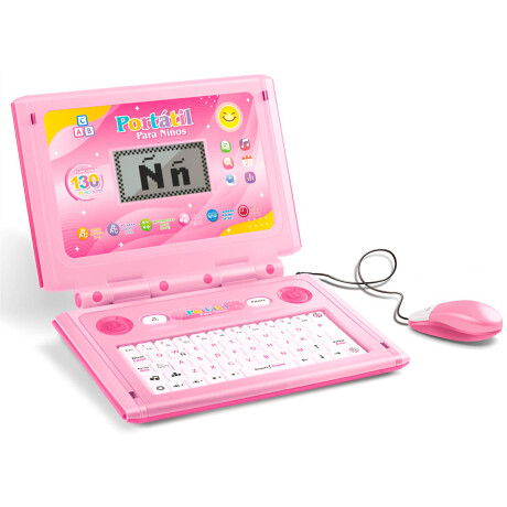 Computadora Laptop Infantil Educativa En Español Rosa