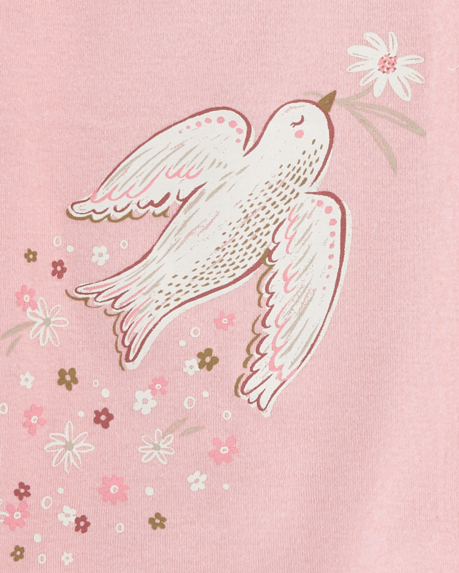 Pijama cuatro piezas de algodón dos remeras y dos pantalones Sin color