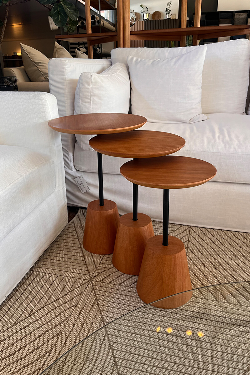 Petala MESA LATERAL PETALA P IN NATURAL 30X30X48H CM