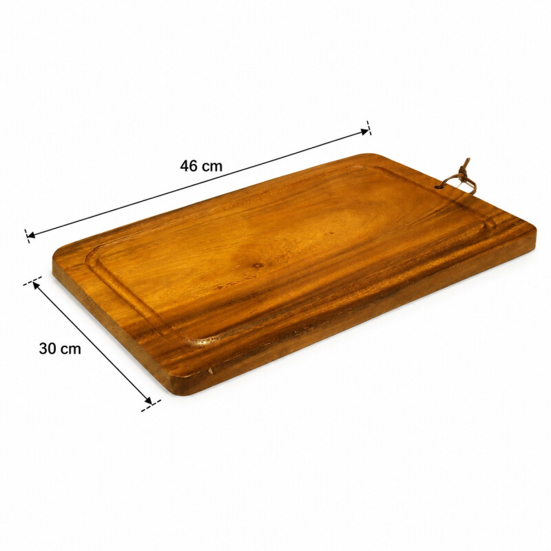 Tabla de Madera de Acacia Rectangular 46x30x2.5cm Tabla de Madera de Acacia Rectangular 46x30x2.5cm