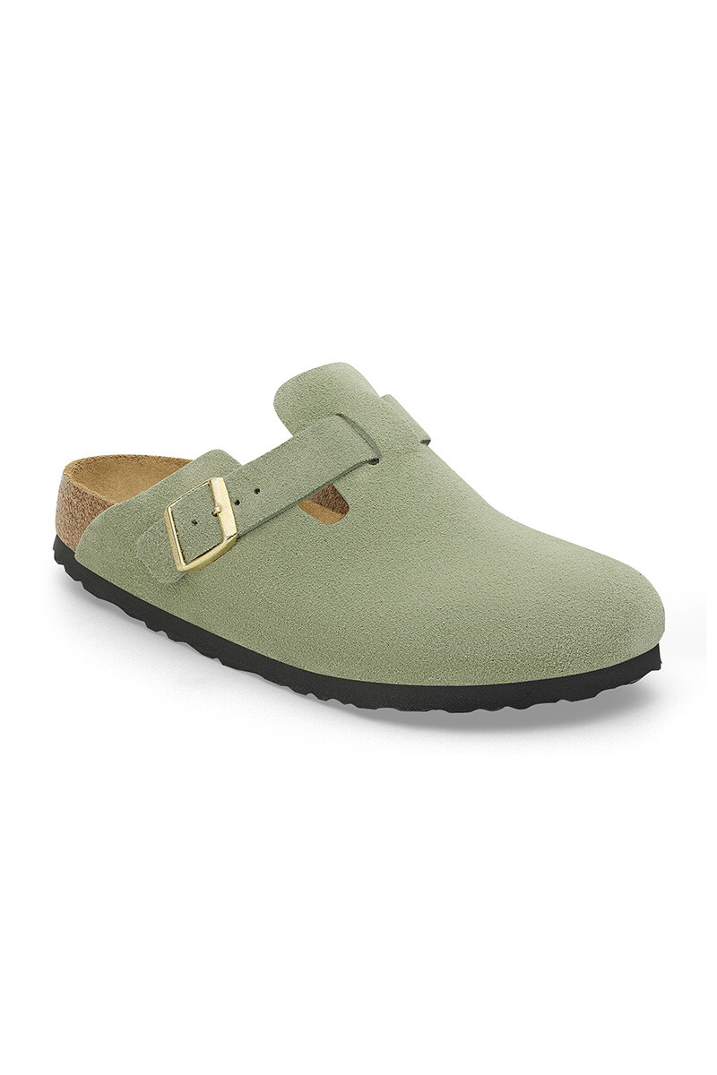 Zueco Boston Sfb Leve - Estrecho - Green Tea 