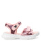 Sandalia de Niña Mini Miss Carol Zaion con lentejuelas y velcro Rosado