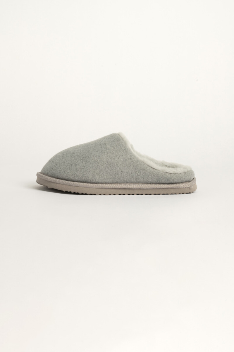 Zueco fieltro Gris