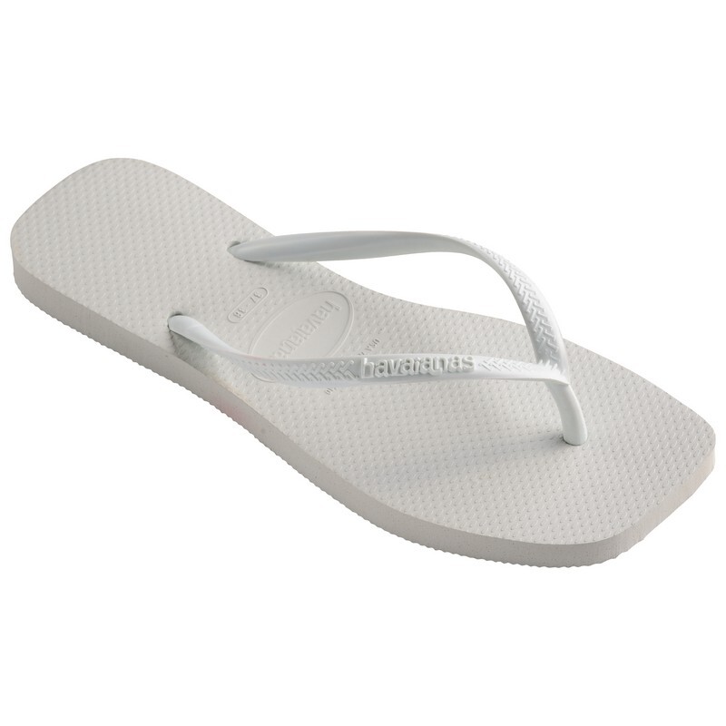 Ojotas Havaianas Slim Square Blanco