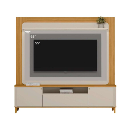 Modular para Tv Munique Nature/Blanco