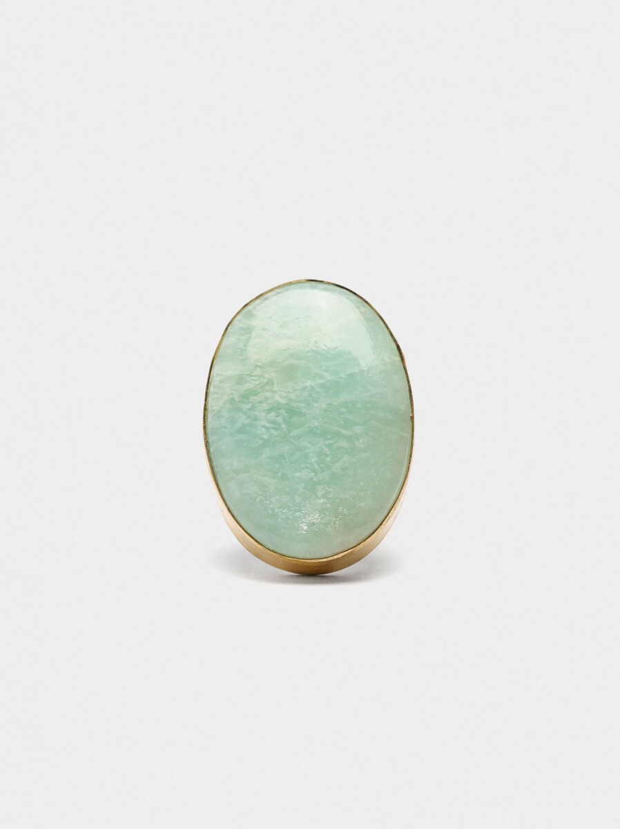 Anillo Maxi De Piedra - azul 