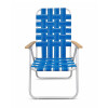 REPOSERA 20001 EPOXI AZUL Y BLANCO PLEGABLE POS.MADERA 5 POSICIONES CAÑO1" Reposera 20001 Epoxi Azul Y Blanco Plegable Pos.madera 5 Posiciones Caño1"
