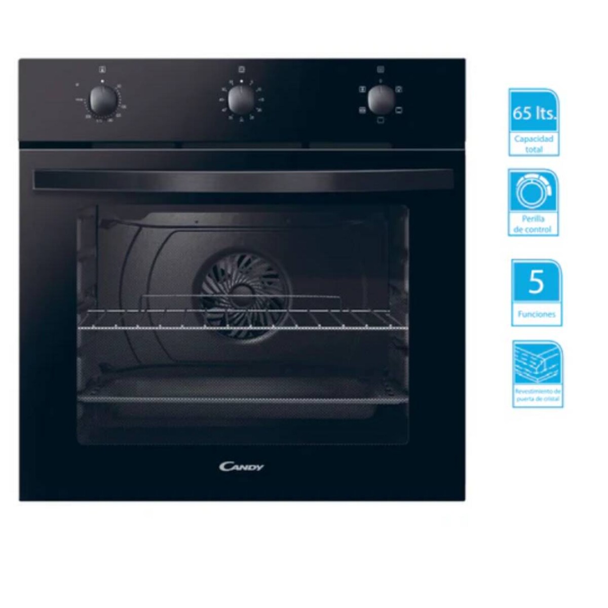 Horno de Empotrar Candy FIDC N502 - Negro 