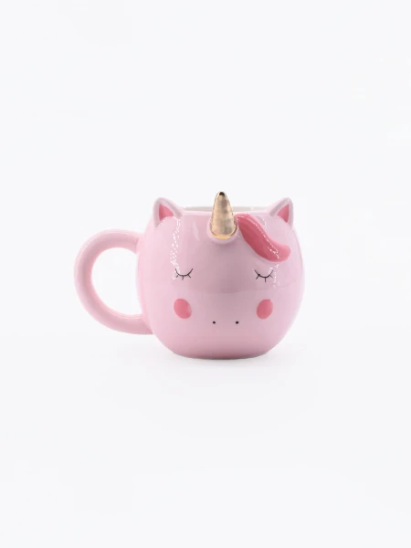 TAZA UNICORNIO ROSADO