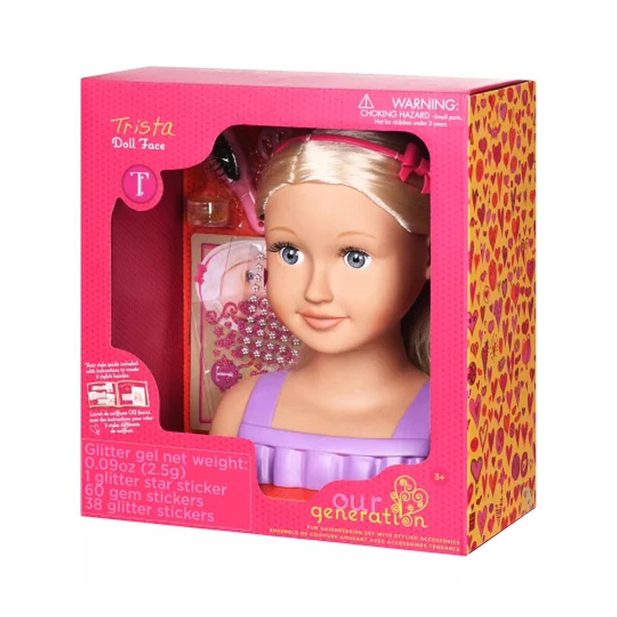 Muñeca Busto Trista Cabeza para peinar y accesorios Our Generation 