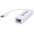 Manhattan adaptador USB-C a Ethernet Gigabit White Manhattan adaptador USB-C a Ethernet Gigabit White