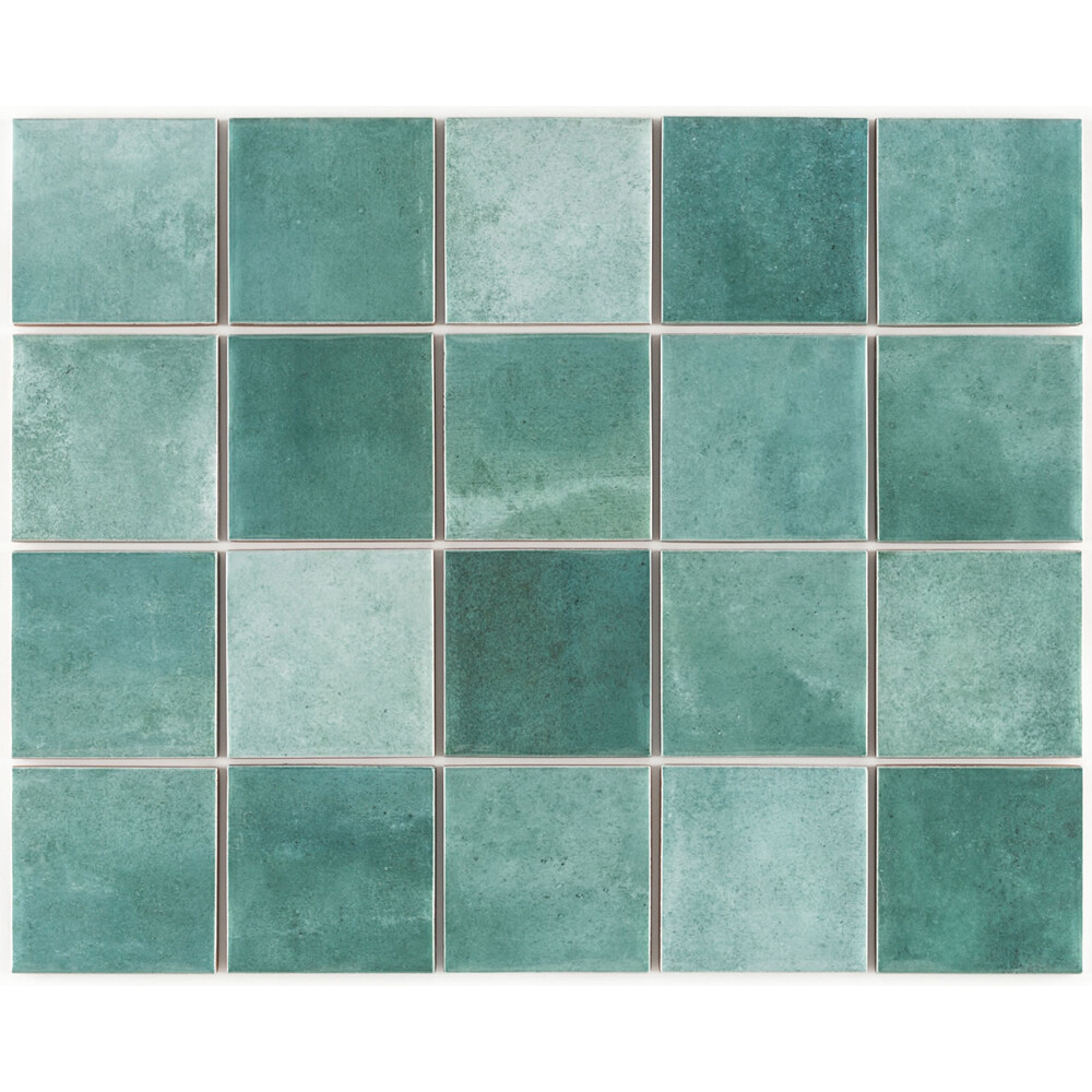 MOSAICO PARA PISCINAS NORONHA JADE MESH 7.5X7.5 CM Mosaico Para Piscinas Noronha Jade Mesh 7.5x7.5 Cm