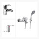 Juego Completo De Griferia Incluye Ducha Exterior,Lavatorio Bajo Y Bidet 000
