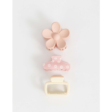 Set De Broches Combinacion Tricolor