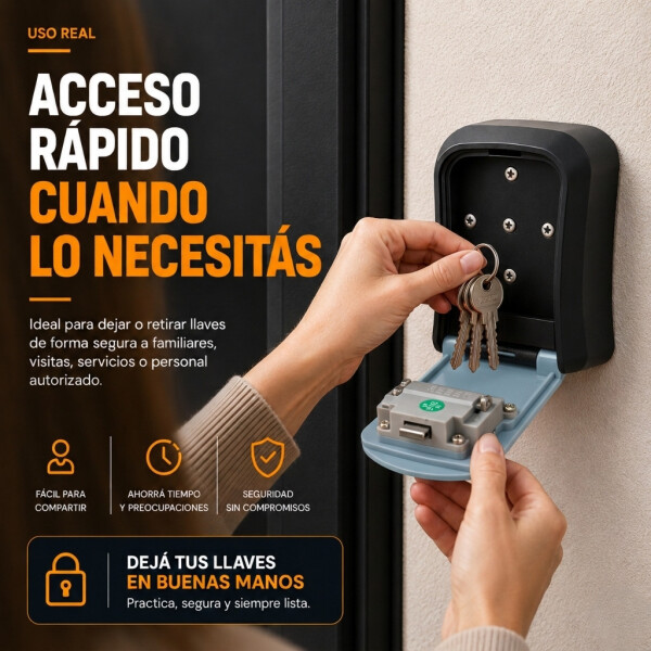 Caja Fuerte Cofre De Seguridad C/ Combinación 9,5 cm x 8 cm Gris