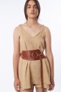 VESTIDO CORTO Beige