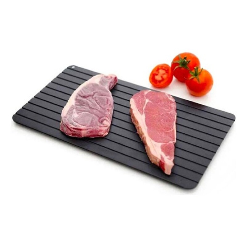Tabla de descongelado rápido para alimentos 35,5 x 20,5 cm Negro