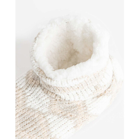 Pantuflas Botita Combinacion Tricolor