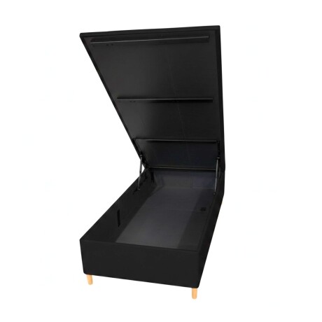 Box Baúl Sommier 1 Plaza Hamptons Smartbox 90X190 Negro