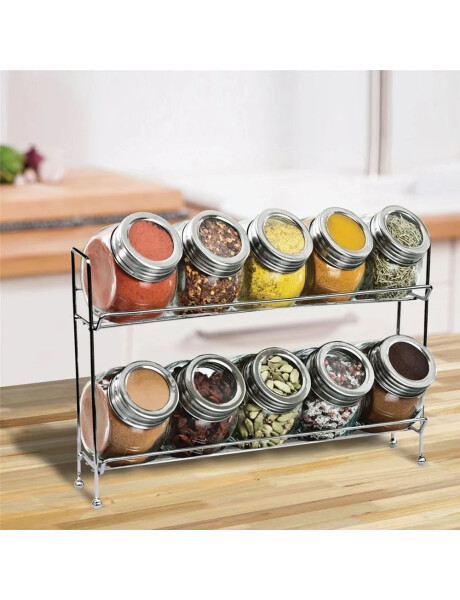 SET 10PCS ESPECIEROS C/SOPORTE 200ML 32x8x22CM SET 10PCS ESPECIEROS C/SOPORTE 200ML 32x8x22CM