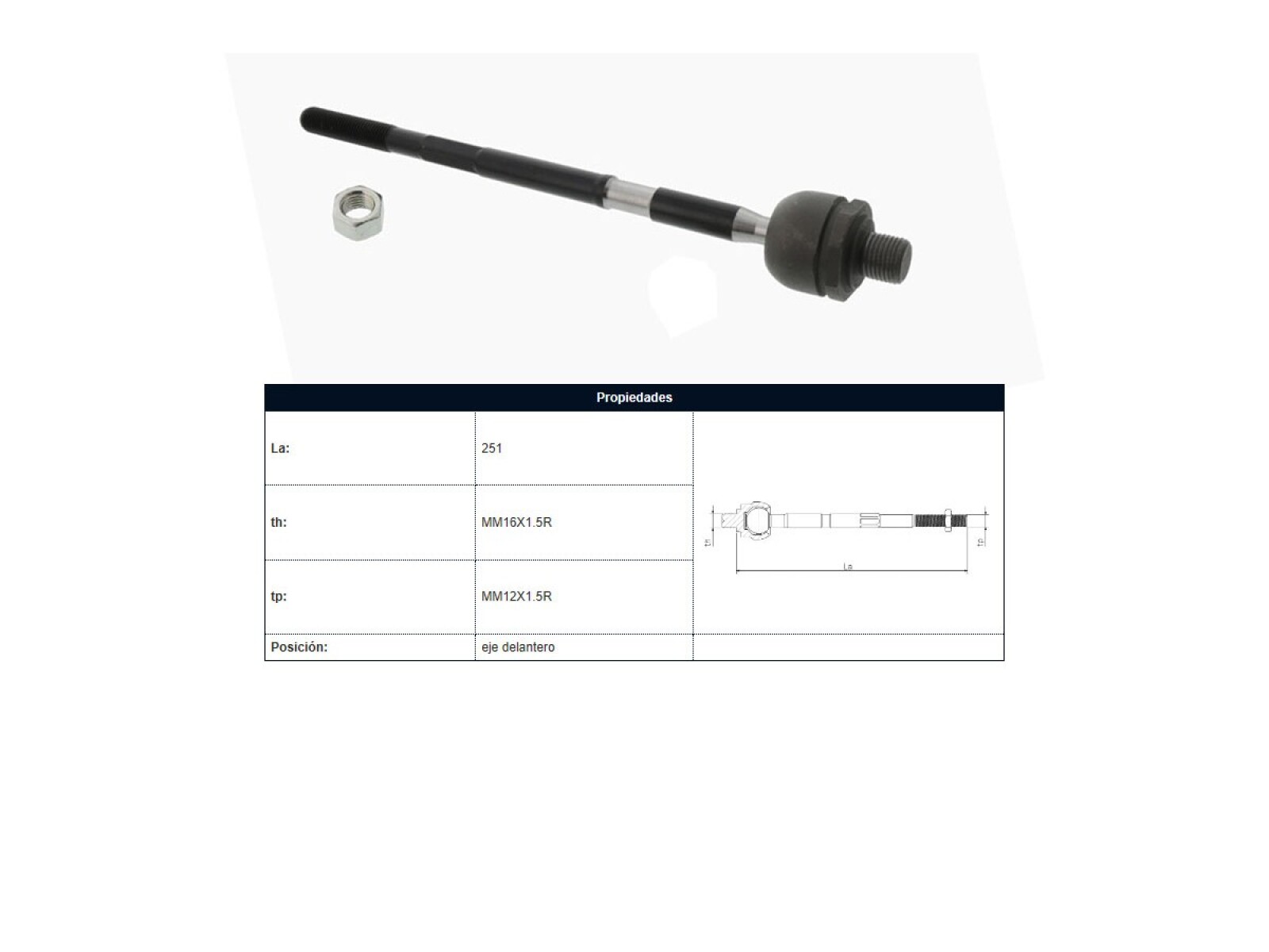 Mate Chev Spark 98-22 Der/Izq 