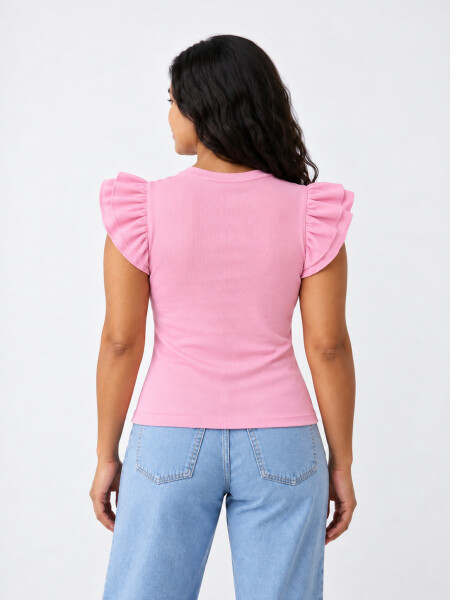 REMERA JOAQUINA ROSADO.
