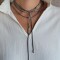 Collar Corbatín Gris - Plata