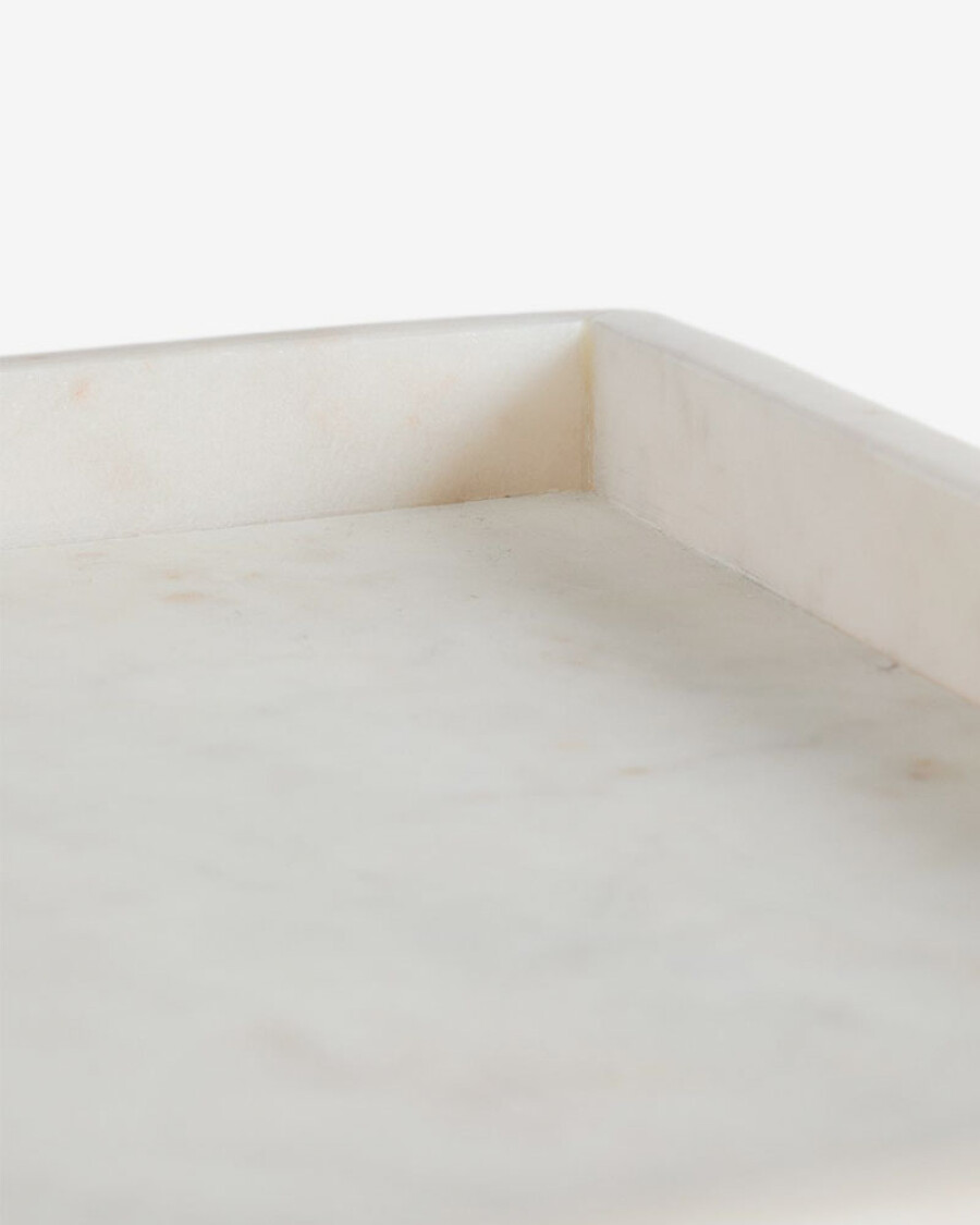 Bandeja Serela de mármol blanco 35 x 35 cm Bandeja Serela de mármol blanco 35 x 35 cm